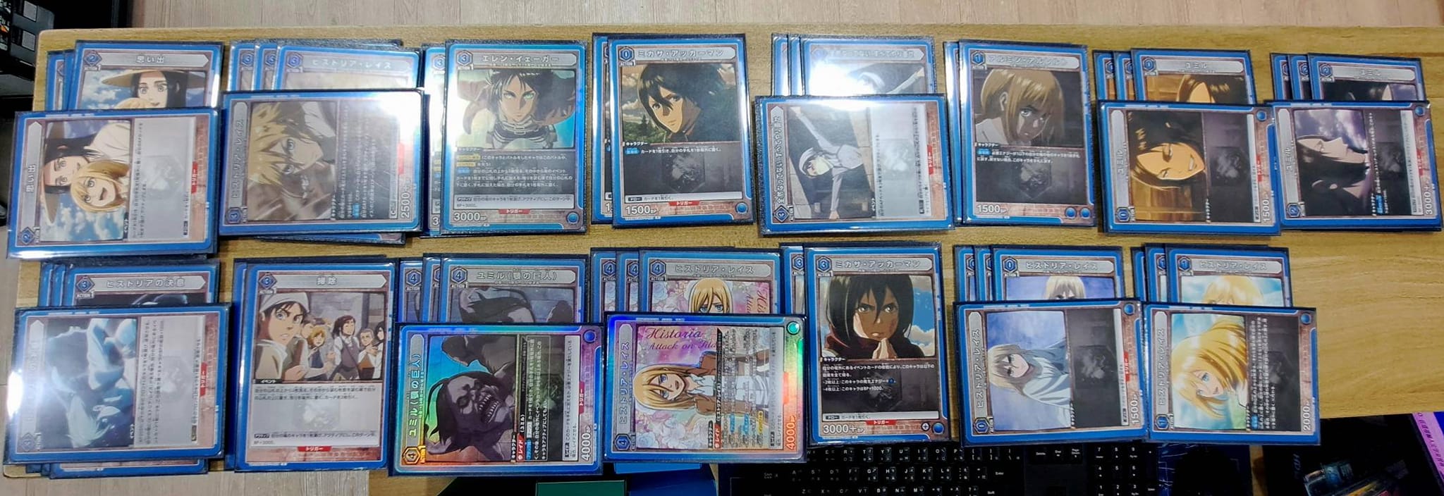 3-0紅巨人 3-0藍巨人-王女軸 進擊的巨人 上位卡表